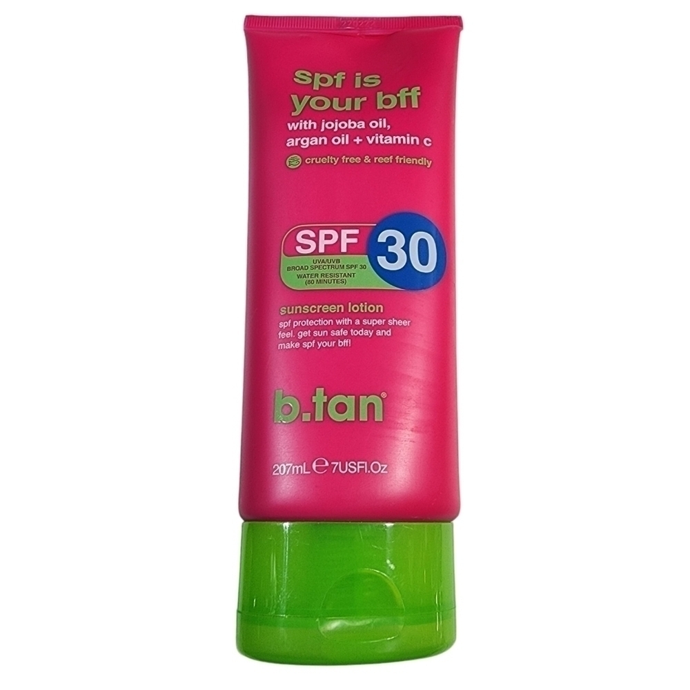 NEW b.tan Sunscreen SPF 30 SPF Is Your BFF Body Lotion